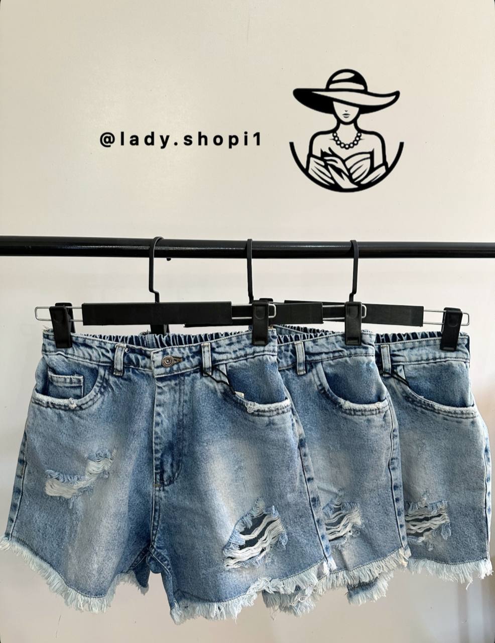 شورتک جین دخترانه زاپدار کد 110