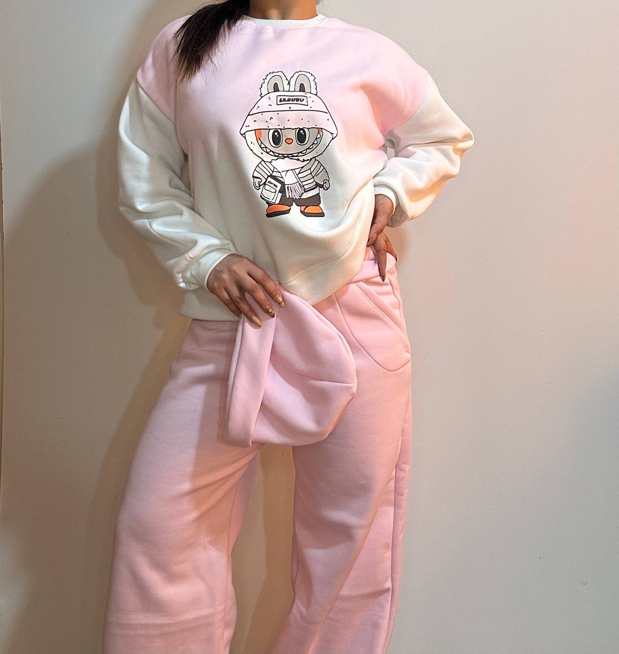 ست سه تیکه دورس دخترانه لبوبو کد142