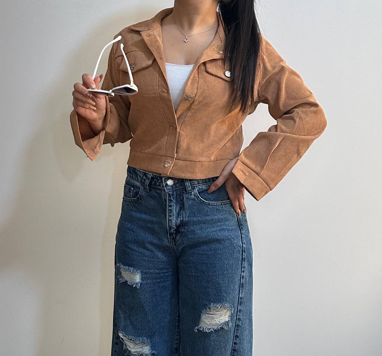 کراپ کت کبریتی دخترانه / زنانه کد 131