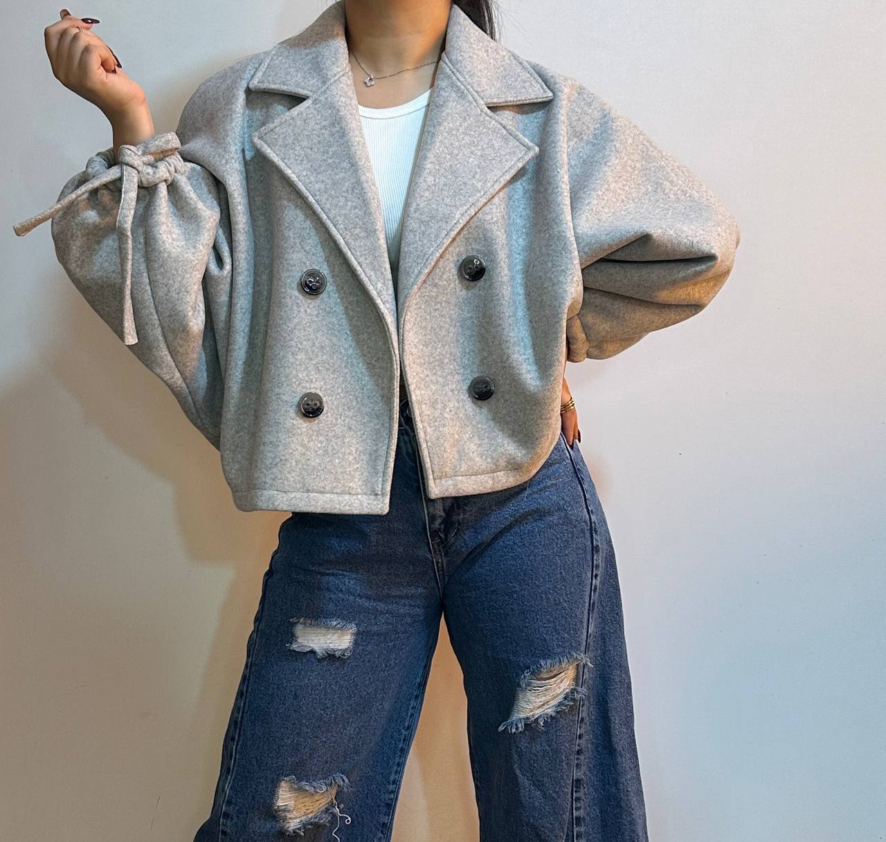 کت فوتر داخل آستر دار آستین عروسکی دخترانه/ زنانه کد 145