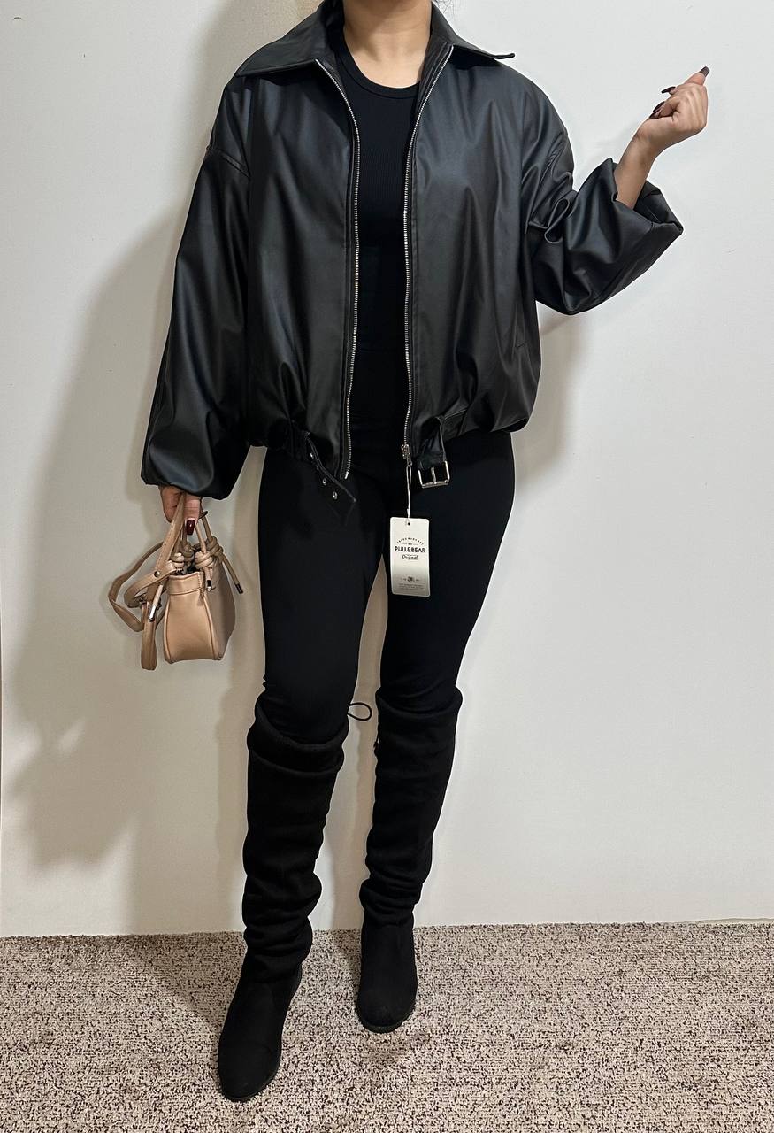 بامبر چرم pull & bear کد 151